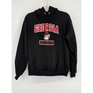 Georgia Bulldogs NCAA Black Graphic Hoodie Sweatshirt Pullover‎ Mens S